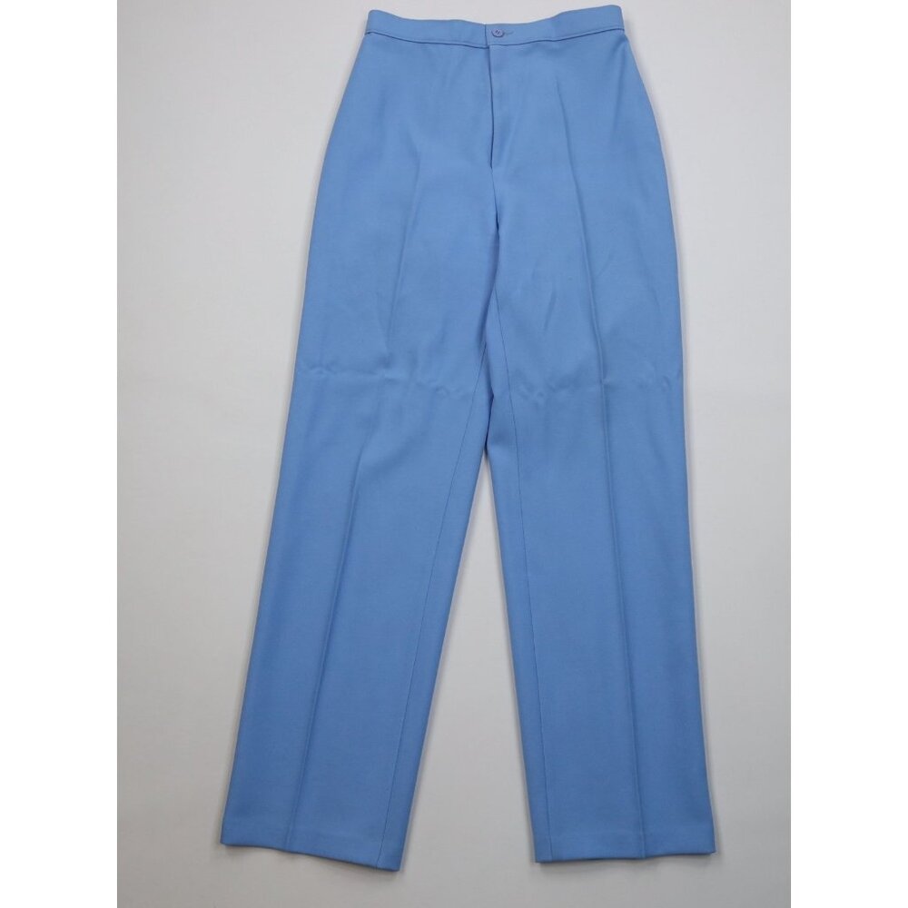 Vintage 70s Levis Womens 14 Knit Wide Leg Chino Pants Trousers Carolina Blue USA
